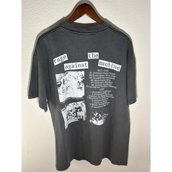 Rage Against the Machine "Live 1993" Vintage Reprint Single Stitch T-shirt - Picture 3 of 6